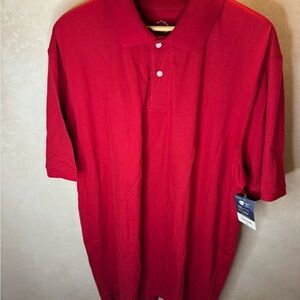 St. John's Bay Men's Red Polo Shirt - Short Sleeve